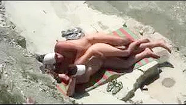 Sexy Couple Caught In Action By Beach Voyeur Camera