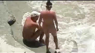 Sexy Couple Caught In Action By Beach Voyeur Camera