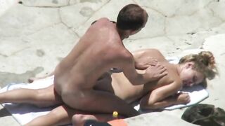 Purely Absurd! Super Hot Mom Spied Naked Sunbathing At The Beach