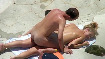 Purely Absurd! Super Hot Mom Spied Naked Sunbathing At The Beach