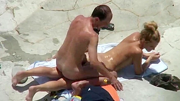 Purely Absurd! Super Hot Mom Spied Naked Sunbathing At The Beach