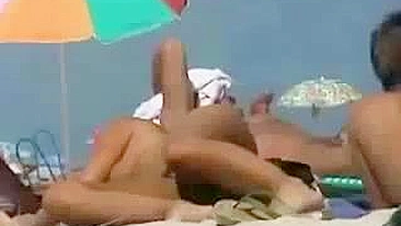 Busty And Shameless Amateur Beach Babe With Stunning Nude Bottom!