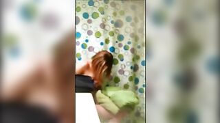 Sneaky Camera In The Shower Spies On Woman In Secret; Recorded Video