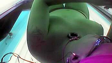 Scandalous Naked Woman Of Solarium Cam, Hidden Filming