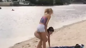Nude Russian Beach Girls Playing Obscenely On The Sand Beach Nude Russian Beach Girls Playing Obscenely On The Sand Beach