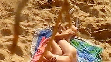 Sultry And Seductive Nude Mamma Caught On Hot Beach Film