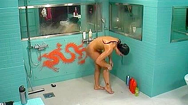 Hilarious Risque Porn: Naked Hot Chick In Shower Video