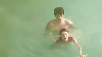 Secret Voyeur Beach Sex Video Couple Filmed Fucking in Water