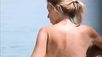 Filming Hot Blonde French Riviera Beach Girls Topless In French During Summer Filming Hot Blonde French Riviera Beach Girls Topless In French During Summer