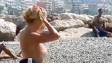 The French Riviera Beach, Topless-Filmed By Voyeur Cam, Is Divine
