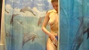 Hidden Cams Caught The Sexy Naked Chick Spying On Bath Time