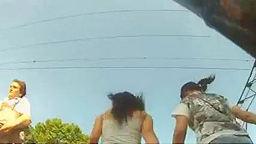 Hot Upskirt Video Of A Girl In Tight Jeans Shows Off Her Ass