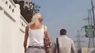 Sexy And Naughty Cheerleader Teasing Her Pussy Upskirt In The Video Clip!