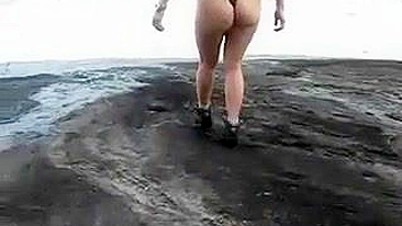Großen Hintern Hausfrau am Strand Voyeur Clips