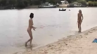 Nude Russian Hotties Having Fun In The Sun On The Beach!