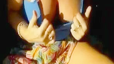 Sexy Exhibitionist Woman Blinks And Masturbates On A Lewd Video