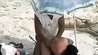 Sexy Senior Couple Caught On Secret Cam Having Beach Sex