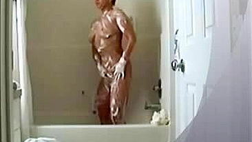 Sneaky! Hidden Telecamera Catches Hot Wife Masturbating In Steamy Shower