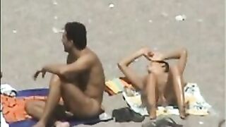 Nude Sunbathing at the Public Beach
