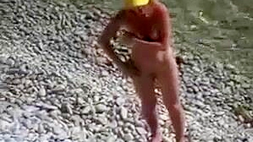 Warm Beach Sex Video collectie Blonde meisje Fucked op strand