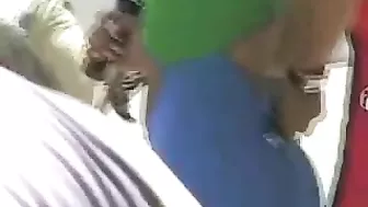 Girl With Sexy Butt In Tight Pants Caught On Voyeur Cam