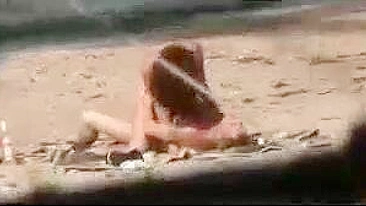Amateur Couple Filmed Secretly Having Hot Beach Sex