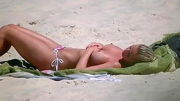 Topless Beach Girl's Bikini Malibu Barbie Melons