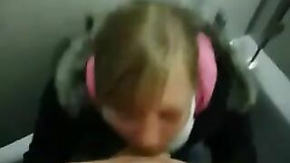 Secret Porn Video in Toilet German Girlfriend Sucks Boyfriend