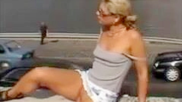 Shocking Video! Girl Exposed Without Panties Outside In Public