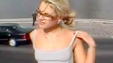 Shocking Video! Girl Exposed Without Panties Outside In Public