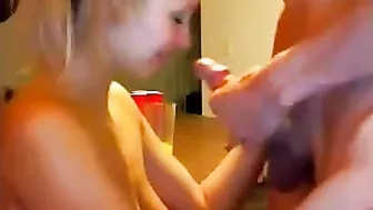 This Sexy Blonde Playing With Her Bf On Secret Webcam Video!