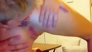 This Sexy Blonde Playing With Her Bf On Secret Webcam Video!
