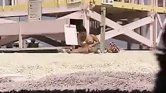 Hilarious Morbidly Obese Nude Woman Filmed By Perverted Peeper On Beach