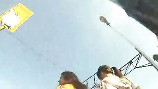 Best Upskirt Video Hot Girl in Tight Short Jeans Shows Ass