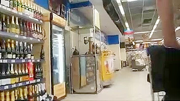 Blanc Bas Upskirt Vidéo Supermarché publique