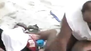 Sexy Seniors Caught On Voyeur Cam Having Beach Sex