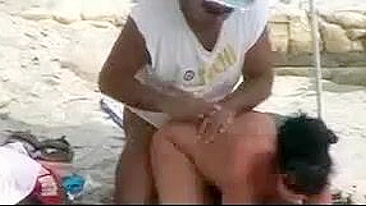 Sexy Seniors Caught On Voyeur Cam Having Beach Sex