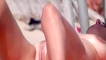 Hot Topless Voyeur Cam Captures Nude Amateur On Beach
