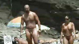 Nudists Beach View Voyeur Perfect Pussy d'âge mûr