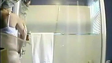 Scandalous! Secretly Filming A Busty Woman In The Shower, Naughty Editor!