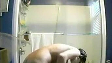 Scandalous! Secretly Filming A Busty Woman In The Shower, Naughty Editor!