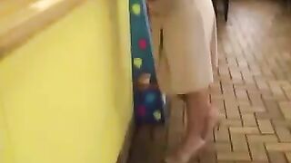Friend Sneakily Captures Daring Girl's Risque Exposure In Public Boutique