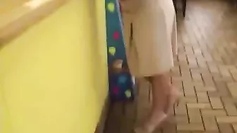 Friend Sneakily Captures Daring Girl's Risque Exposure In Public Boutique