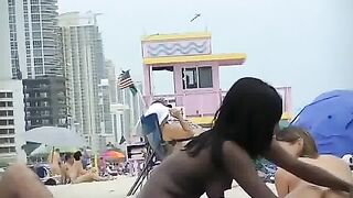 Swedish Blonde Chick With Natural Big Boobs Filmed On The Beach