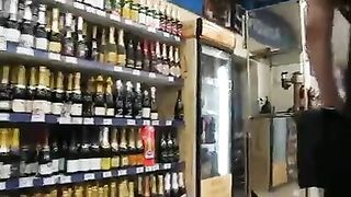 Dark-Haired Babe's Upskirt Video In Public Supermarket