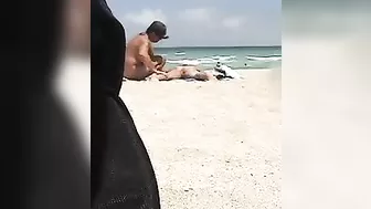 Scrumptious Hot Milf With Gargantuan Tits Gets Nude Ass Massaged At Beach