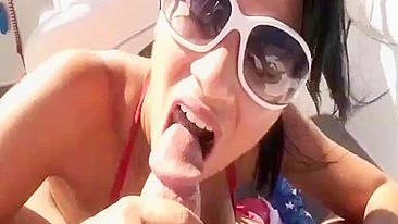 Outrageously Hot Amateur Chick Takes Humongous Cock On Boat!