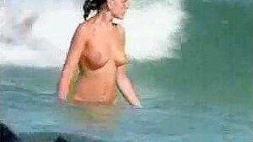 Secretly Filmed Voyeur On The Beach Watched Nude Girls Relaxing In The Sun