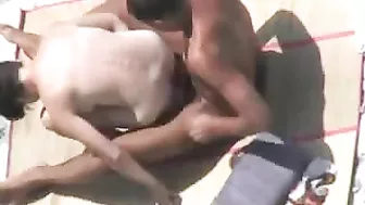 Married Couple Caught on Voyeur Camera Fucking at Beach