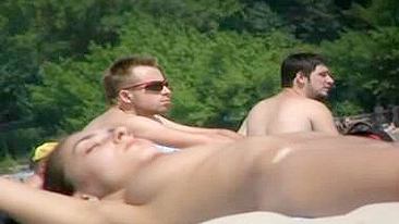 Nudist Beach Hottie From Ukraine Doing Sunbathing Naked